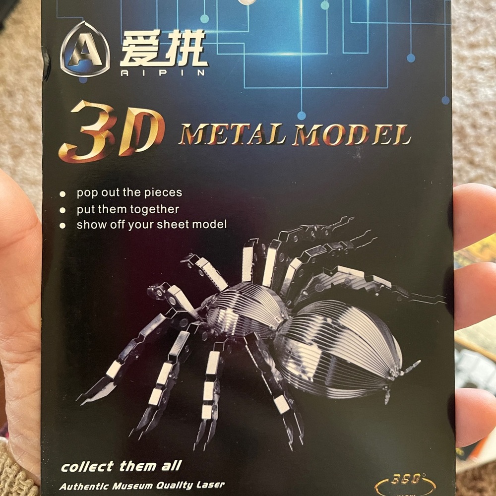 AIPIN 3D Metal Model Spider